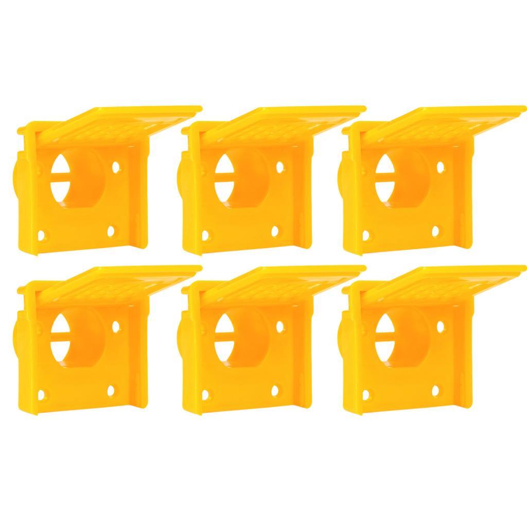 Magideal - 6 Puertas Para Colmenas, Herramienta Ligera Para La Cría De Abejas, Mejora Los Suministros De Protección, Fácil De Usar, Entrada Para Abejas, Nivel De Amarillo