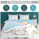 thumbnail image 2 of Cartoon Cinnamoroll 3-Piece Bed Set Warm And Comfortable Kawaii Bedding Set Cute Soft Microfiber Bedclothes for Boys Girls Kids, 2 of 5