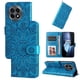 thumbnail image 1 of Funda tipo cartera FOXDOCK para OnePlus 13R 5G , diseño girasol en relieve, cuero PU, cierre magnético, soporte y tarjetero, 1 of 5