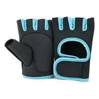 Max - Guantes De Gimnasio Ejercicio Pesas Entrenamiento Fitness Celeste