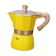 thumbnail image 2 of Cafetera Octogonal Moka Pot, Cafetera Hervidora De 150 Ml Para Viajes, Casa, Café, Amarillo, 2 of 3