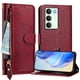 thumbnail image 1 of FOXDOCK Funda Tipo Cartera para Tecno Camon 50 Cuero PU con Cremallera y Correa de Muñeca, Ranuras para Tarjetas, Soporte Plegable, Cierre Magnético, 1 of 5