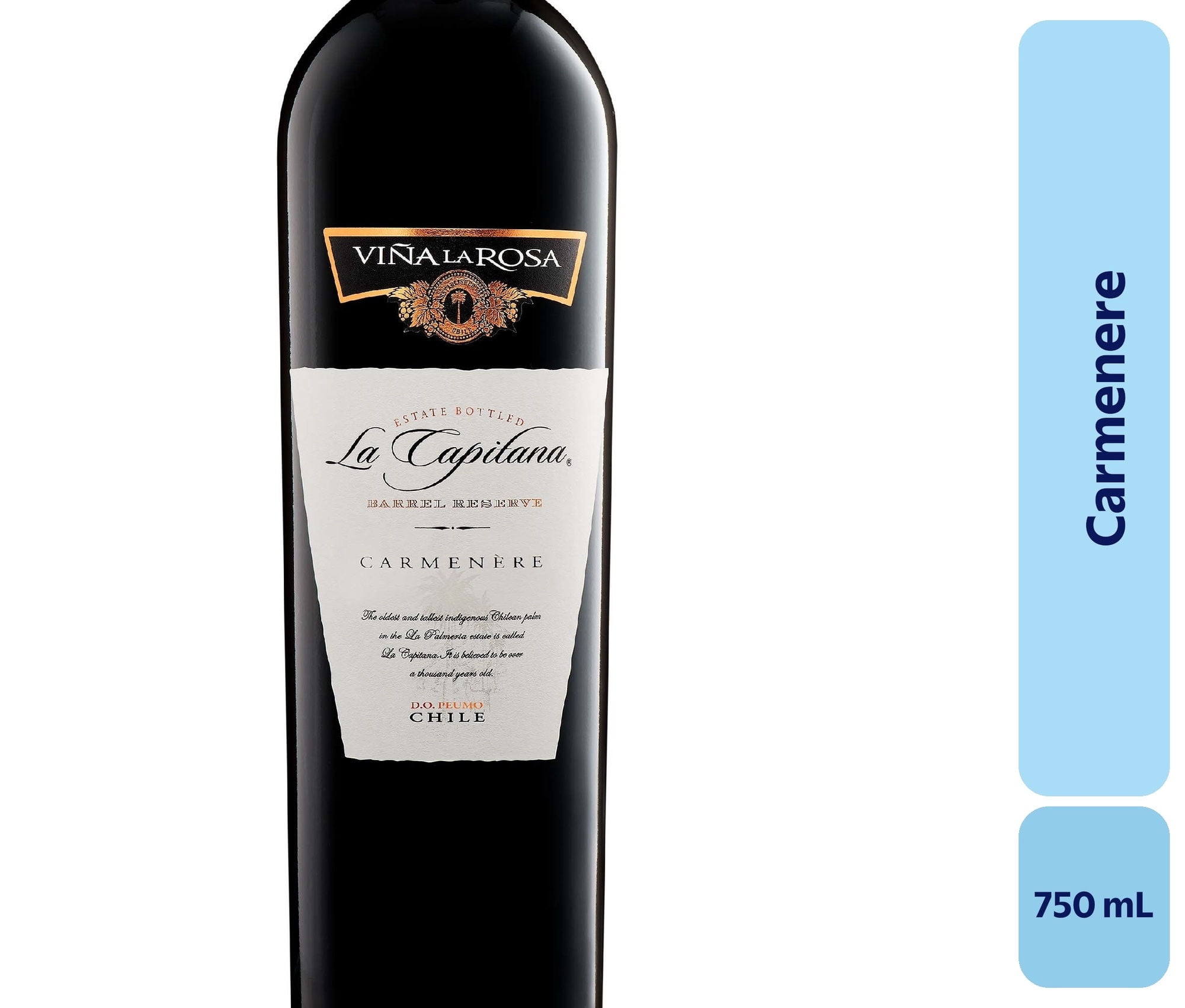 Vino Carménère Botella 750 mL Vina La Rosa