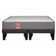 thumbnail image 1 of Cama 2 Plazas Europea Slim America Gris Tela Chocolate 150x190x50 Cm Resorte Bonell Dual Side, 1 of 4