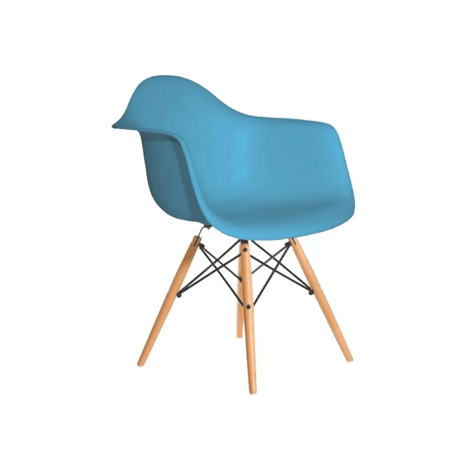 Importclick - Silla Comedor Eames Hogar Butaca Estructura Color Turquesa