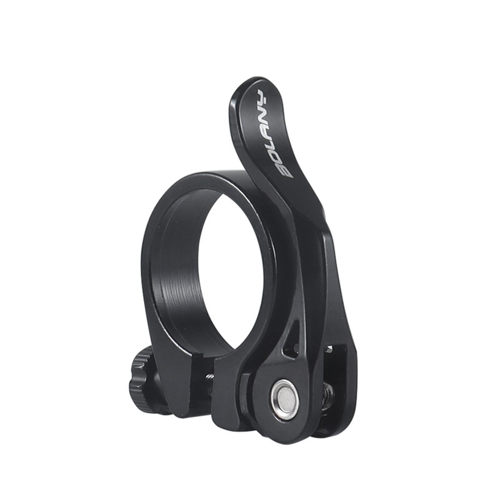 Magideal - Abrazadera Para Tija De Sillín De Bicicleta Clip Para Tubo De Sillín Accesorios Premium Piezas De Liberación Rápida Abrazadera Para Tija De Sillín Abr Negro 318Mm