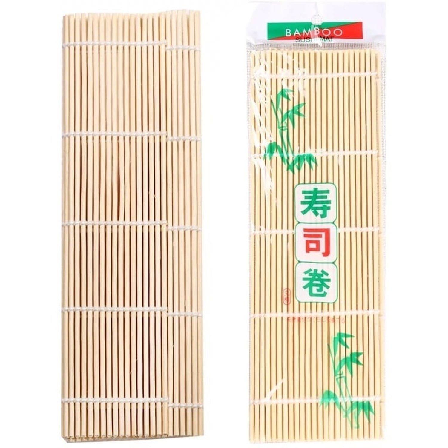 Genérico - Pack 6 Esterillas Redondas Bambú Sushi 24x24 Cm