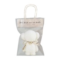 Magideal - Toallas Únicas Con Forma De Animal, Toalla De Mano, Toalla De Baño De Cocina Absorbente De Secado Rápido, Toalla De Baño Para El Hogar, Regalos De Bañ Bolsos Normales Blancos