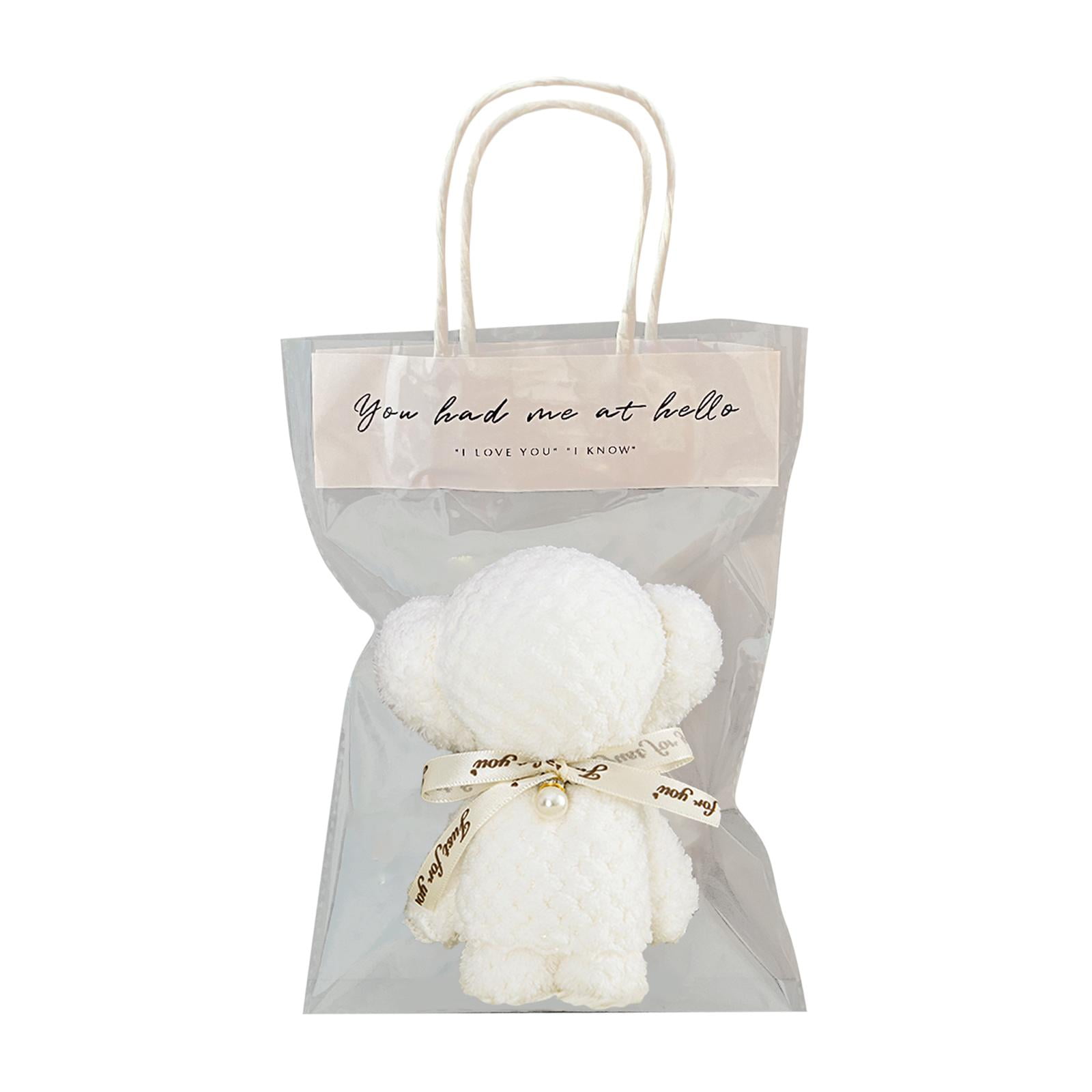 Magideal - Toallas Únicas Con Forma De Animal, Toalla De Mano, Toalla De Baño De Cocina Absorbente De Secado Rápido, Toalla De Baño Para El Hogar, Regalos De Bañ Bolsos Normales Blancos