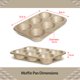 thumbnail image 4 of Molde Jumbo para Muffins Glad de 6 Cavidades Antiadherente y de Alta Resistencia, 4 of 4