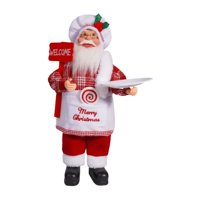 Bothyi - Figura De Papá Noel, Adorno De Colores Brillantes Para Decoración De Fiestas Navideñas, Chef