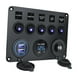 thumbnail image 1 of Panel De Interruptor Basculante De 5 Bandas Multifunción Para Yate Automotriz Lancha Luz Azul, 1 of 3