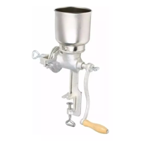 Genérico - Molino Manual Metálico Choclo Maíz Café Color Plata