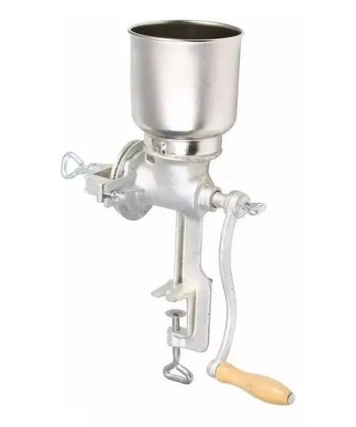 Genérico - Molino Manual Metálico Choclo Maíz Café Color Plata