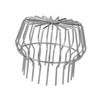 Magideal - Protector De Hojas Para Canalones, Filtro Exterior, Colador, Tapa De Alambre, Antiobstrucción, Para Balcón, A Prueba De Óxido, Protector De Canalones, Tapa De Drenaje 6 Pulgadas