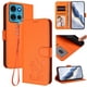 thumbnail image 2 of Funda Volteable con Diseño de Gato para Motorola MOTO G75 5G, Naranja, 2 of 6
