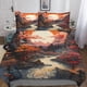 thumbnail image 1 of Juego de fundas River 3D para niños, adolescentes y niños, funda nórdica, juego de ropa de cama de 3 piezas, funda de edredón Sunset, funda de edredón con fundas de almohada de microfibra su, 1 of 3