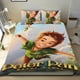 thumbnail image 1 of Peter Pan Conjunto de sábanas temático, trío de piezas, cómodo y amigable con la piel, diseño único, regalo de decoración para el hogar para familiares, amigos y fans, 90 cm * 190 cm, 1 of 6