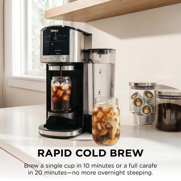 Cafetera Ninja DualBrew GP161 con jarra de acero inoxidable para