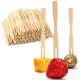 thumbnail image 1 of Tenedores de aperitivo de bambú Stock Your Home, paquete de 200 unidades, 3,5 cm, 1 of 7