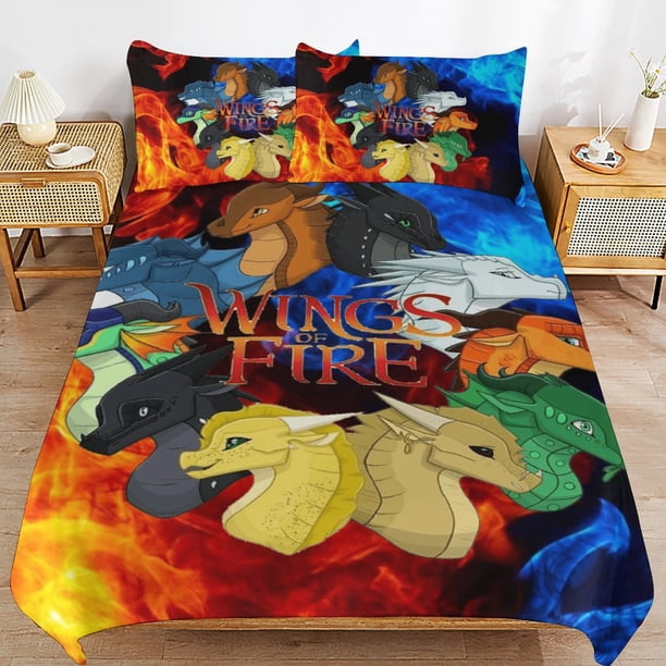 Wings Of Fire WOF Comforter Set 3 Pieces Quilt Cover Set Soft Bedding Sets for All Seasons