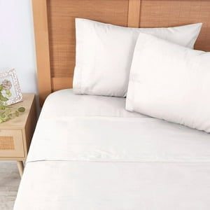 Mashini - Sábana 144 H Colores Lisos King Perla