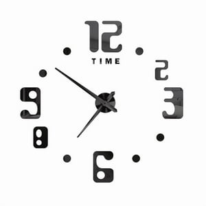 Estilodomus - Reloj Diy 3D Grande Para Armar Negro