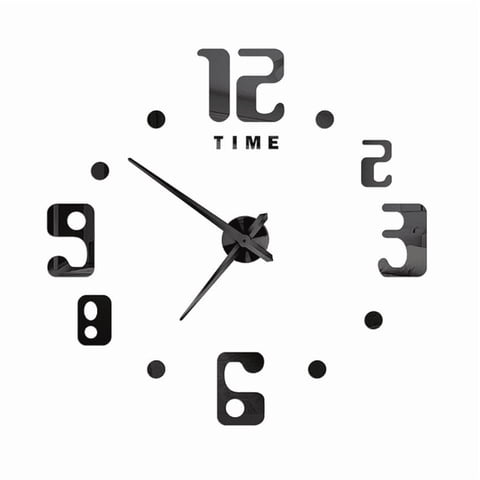 Estilodomus - Reloj Diy 3D Grande Para Armar Negro