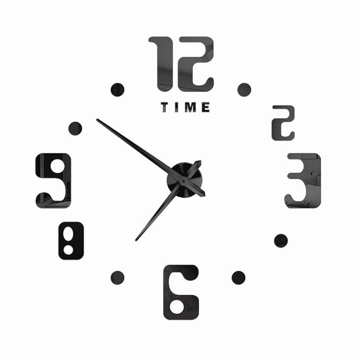 Estilodomus - Reloj Diy 3D Grande Para Armar Negro