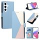 thumbnail image 1 of Funda Cartera Tricolor para Samsung Galaxy S26 FE con Soporte, Azul Claro, 1 of 6