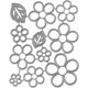 thumbnail image 1 of Matrices de corte de pétalos de flor plateadas Cauaoa para scrapbooking, 1 of 9