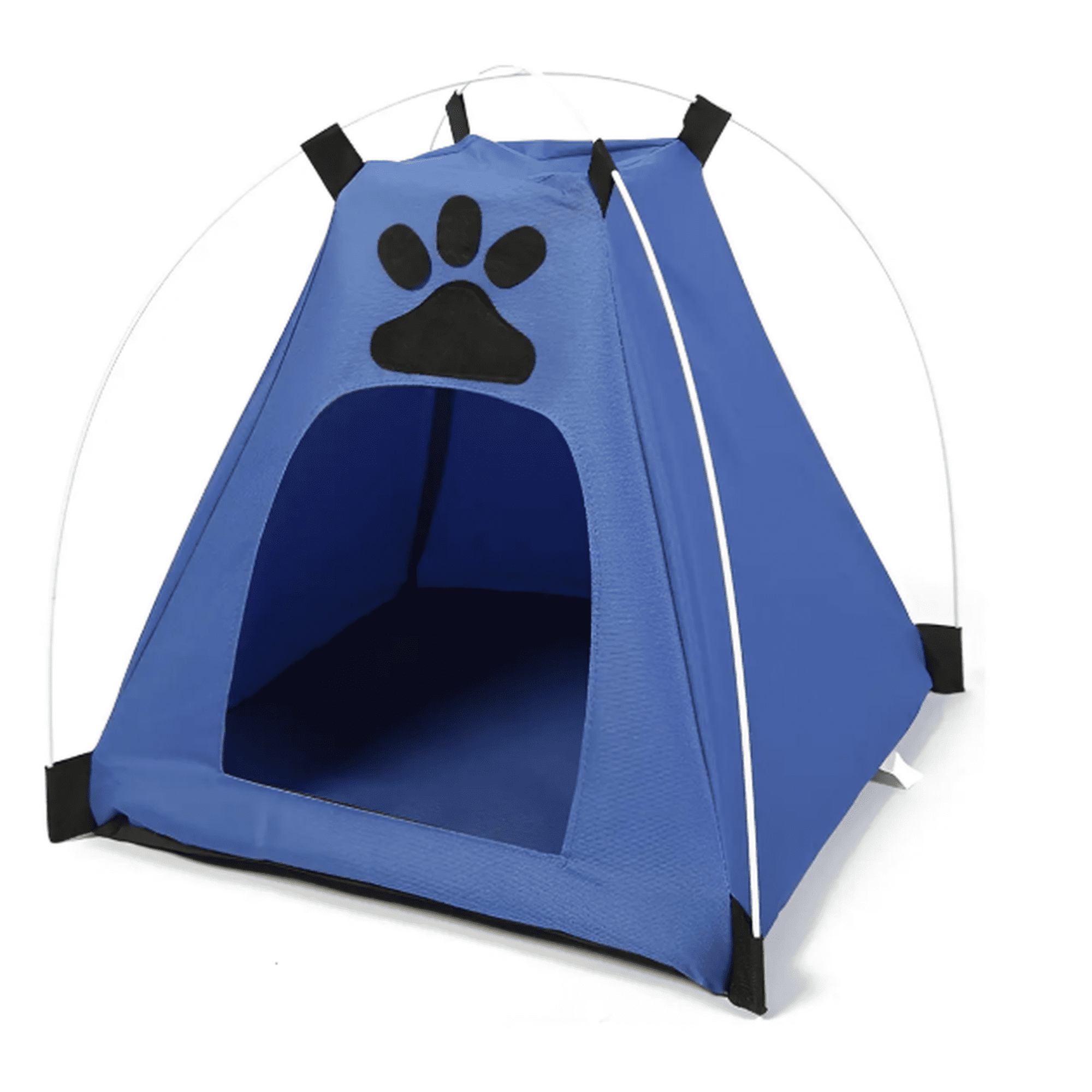 Carpa Cama para Mascotas tipo Cueva 40x40x42 Azul