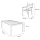 thumbnail image 3 of Juego Comedor Terraza 6 Personas Mesa 180x90cm Beige Northwest, 3 of 8