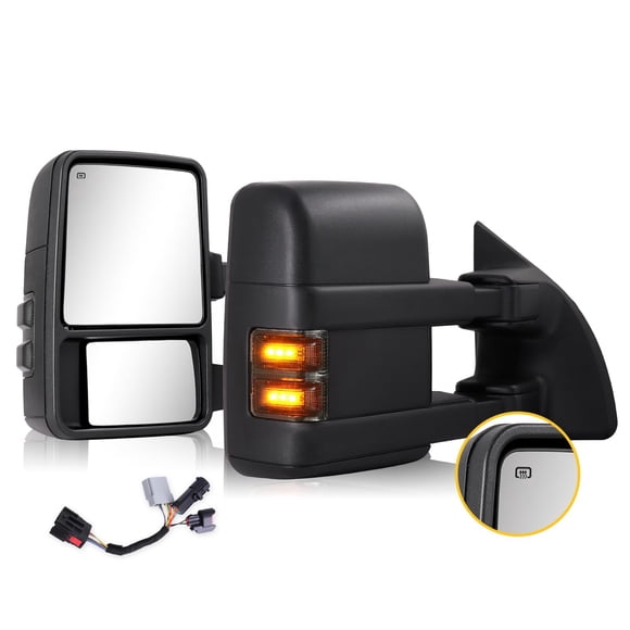 Espejos de remolque Sanoker para Ford F250 F350 F450 F550 Super Duty