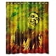 thumbnail image 1 of Cortina de ducha Bob Marley, juego de cortinas de baño con ganchos, tamaño 60 x 72 pulgadas, 1 of 3