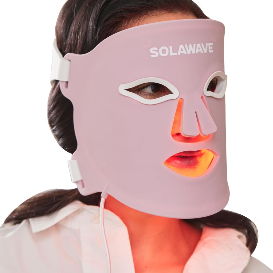 Mascarilla Facial De Terapia De Luz Led Solawave Con 320 Led Y Temporizador