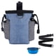 thumbnail image 2 of Bolsa de golosinas para perros, bolsa de entrenamiento con correa para el hombro, dispensador de bolsas para excrementos y tazón plegable, bolsa de entrenamiento para golosinas, croquetas y juguetes, 2 of 8