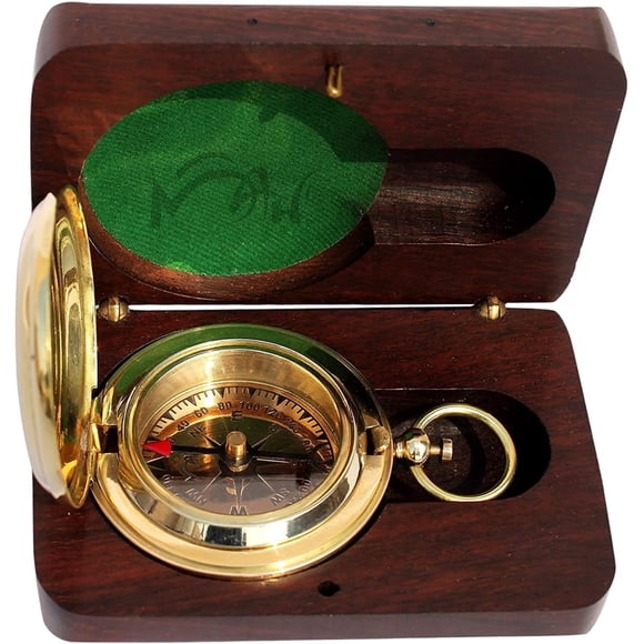 Compass MAH de latón hecho a mano y personalizado para padrino