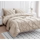 thumbnail image 4 of Juego de edredón LANE LINEN Queen, 7 piezas, cama Pintuck en una bolsa, 4 of 7