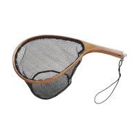 Magideal - Área De Pesca Neta Catadera Y Liberación Mango De Madera Ergonómico Herramienta De Captura De Agarre De Agarre De Agarre Cómodo Para El Regalo Del Día 45Cmx22Cmx25Cm