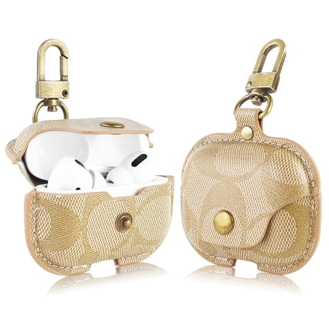 Kucoon - Funda Para Airpods Pro De Segunda Y Primera Generación, De Piel, A Prueba De Golpes