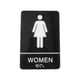 thumbnail image 1 of Letrero De Baño Con Acrílico Braille Para Restaurante, Puerta Pública O Pared, Oficina, Mujer, 1 of 5