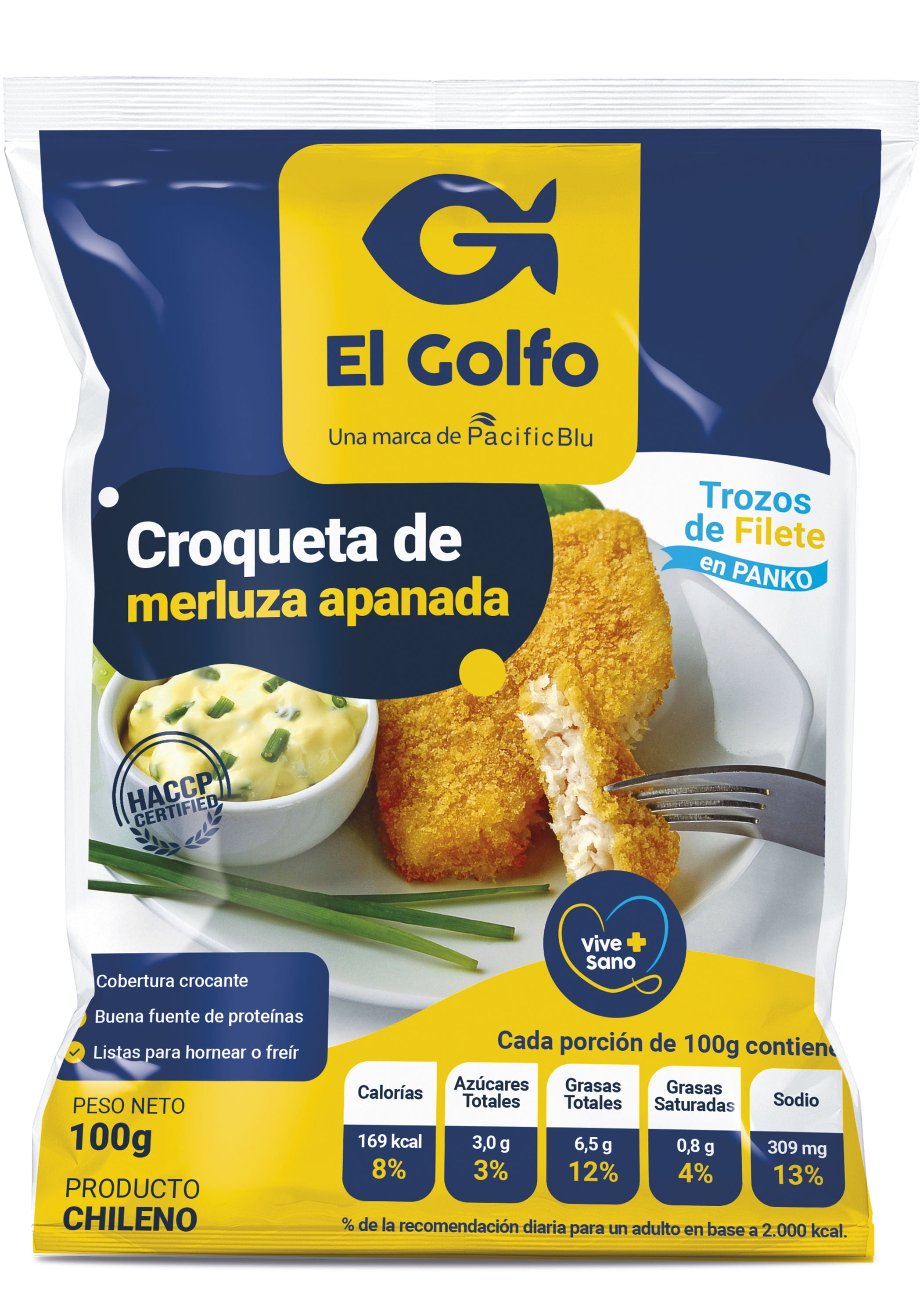 Croqueta De Merluza 100 g El Golfo
