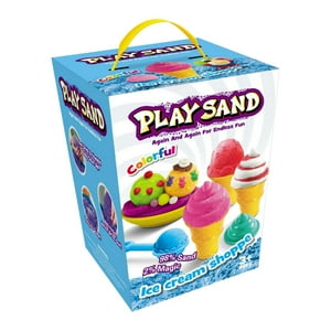 Fliperex - Set De Arena Magica Infantil Con Accesorios Y Moldes Variado Celeste