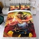 thumbnail image 4 of Doctor Strange Conjunto de sábanas temático, trío de piezas, cómodo y amigable con la piel, diseño único, regalo de decoración para el hogar para familiares, amigos y fans,173cm *218cm, 4 of 6