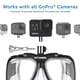 thumbnail image 2 of Máscara de buceo OCTOMASK con soporte GoPro y lentes transparentes, 2 of 3