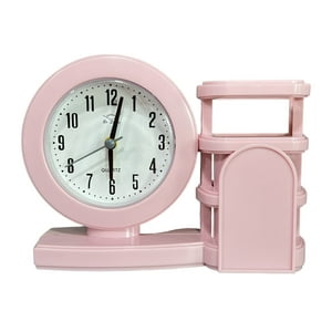 Oem - Reloj Despertador Reloj De Mesa Decorativo Con Porta Lapiz R