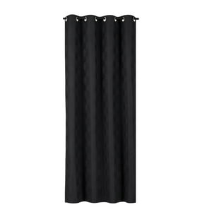 Clems - Cortina Blackout Estilo Geometrico Negra 135X225