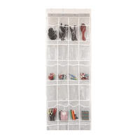 Genérico - Organizador De Zapatos Para Colgar Sobre Puerta Transparente