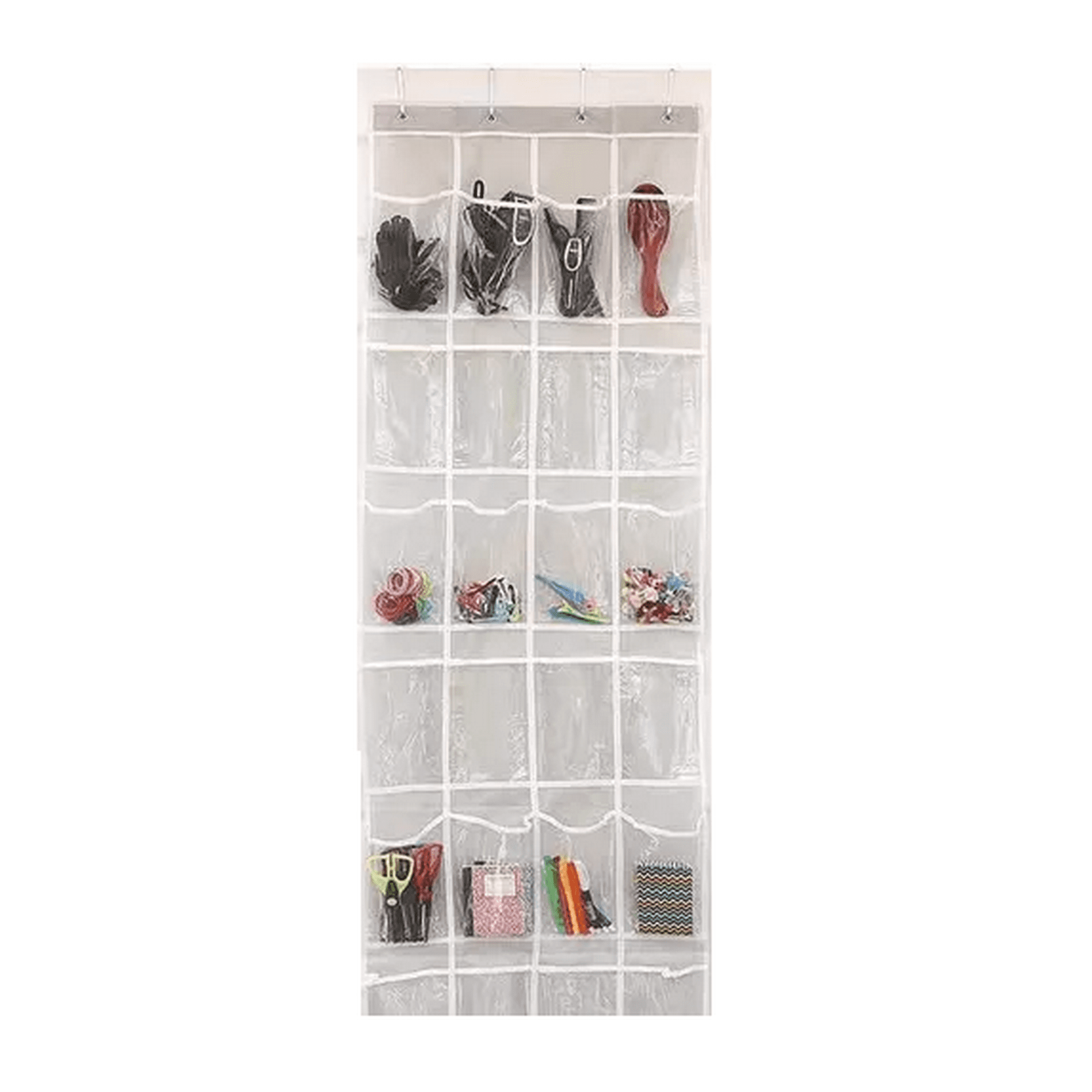 Genérico - Organizador De Zapatos Para Colgar Sobre Puerta Transparente